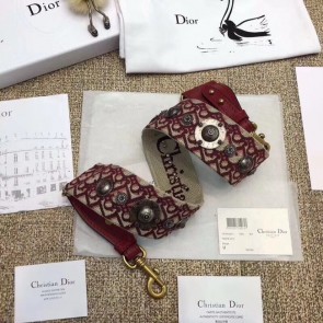 Dior BURGUNDY CANVAS STRAP 03566 HV10678zS17