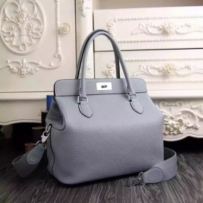 Fake 1:1 2016 hermes original leather toolbox handbag 3069 light blue HV06297YK70