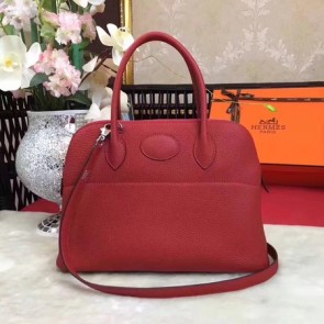 Hermes Bolide Original Togo leather Tote Bag HB31 red HV03498hk64