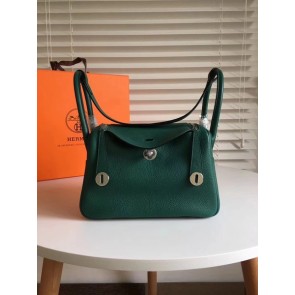 Hermes Lindy togo Original Leather Shoulder Bag 5086 Green HV09016yk28