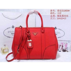 Knockoff 2015 Prada new model original leather 2830 red HV03356iV87