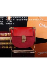 2015 Chloe handbag original 7671 red&maroon HV06701np57