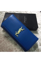 2015 Yves Saint Laurent hot style wallet 30180 blue HV00334UM91