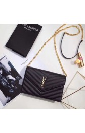 AAA Replica Yves Saint Laurent hot style shoulder bag 393953 black HV01352VB75