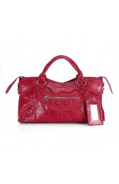 Balenciaga genuine Lambskin Handbag 084828 red HV01598zS17