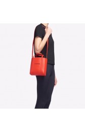 Balenciaga Original Leather Mini Shopper Bag 6696 Red HV02646dw37