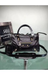 Balenciaga The City Handbag Calf leather 084333 Black HV05317dN21