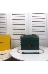 Best Replica Fendi KAN I F leather bag 8BF053 green HV07092zU69