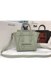 Celine NANO MINI Tote Bag Original Leather A3560 Light gray HV06263Is79