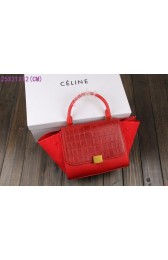 Celine new model crocodile with nubuck leather with plain 3345 red HV09526wn15