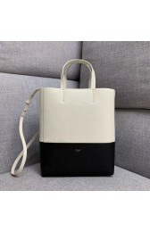 Celine Original Leather CABAS Bag 189813 White&Black HV10920DV39