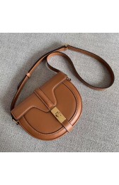 CELINE SMALL BESACE 16 BAG IN SATINATED CALFSKIN CROSS BODY 188013 TAN HV07714Kd37