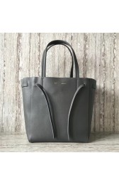 CELINE SMALL CABAS PHANTOM IN SOFT GRAINED CALFSKIN 17602 dark grey HV03847ER88