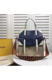 Cheap Copy FENDI FLIP REGULAR F8036 blue & cream HV07594Eq45