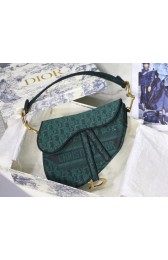 Cheap Dior SADDLE DENIM CANVAS BAG M928 green HV02936sZ66