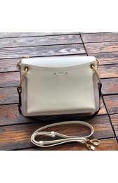 CHLOE Roy leather and suede Medium shoulder bag 20656 cream HV03140JD63