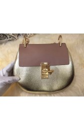 Chloe shoulder bag original leather 20282 gold&light pink HV07000qM91