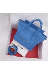 Copy CELINE NANO LUGGAGE BAG IN LAMINATED LAMBSKIN 189244-8 HV03451Kn92