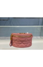 Copy DETACHABLE DIOR CARO HALF-MOON COIN PURSE S5033U PINK HV03804Ey31