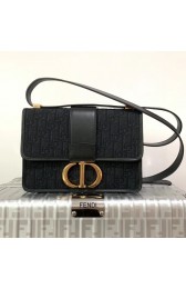 Dior 30 MONTAIGNE CANVAS BAG C9203 black HV01687Xw85