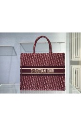 DIOR BOOK TOTE Burgundy Dior Oblique Embroidered Velvet M1286Z HV04096jf20