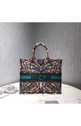 DIOR BOOK TOTE EMBROIDERED CANVAS BAG M1287-7 HV06971wn15