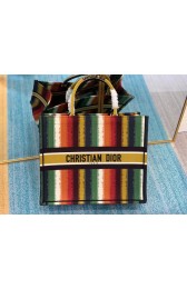 DIOR BOOK TOTE Multicolor D-Stripes Embroidery M1286Z HV05457SS41