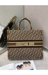 DIOR BOOK TOTE Oblique Embroidered Velvet M1297ZW Brown HV07245TP23