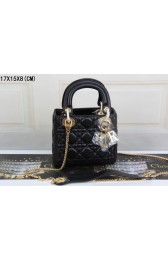 Dior mini 99001 original leather black HV03628mV18