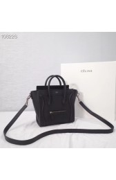 Fake 1:1 CELINE NANO LUGGAGE BAG IN LAMINATED LAMBSKIN 189244-7 HV09217YK70