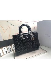 Fake 1:1 Dior GROTE LADY DIOR-TAS VAN LAMSLEER CBL44560 black HV00092YK70