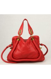 Fake 2011 Chloe Paraty Leather Shoulder Bag 29883 Red HV01994Iw51