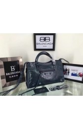 Fake Balenciaga The City Handbag Calf leather 084332 blue HV09634tu77