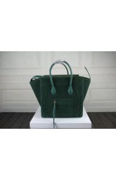 Fake Best 2015 Celine collection nubuck 3341-1 dark green HV01101Nk59