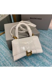 Fake Best Balenciaga Hourglass XS Top Handle Bag 28331S white HV01786Nk59