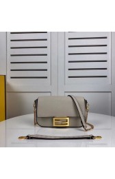 Fake Fendi BAGUETTE leather bag F2467 beige HV11908GR32