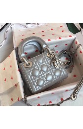 Fake MINI LADY DIOR-TAS VAN LAMSLEER M15P grey HV00956Qv16