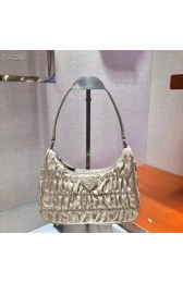 Fake Prada Nylon and Saffiano leather mini bag 1NE204 apricot HV04195pE71