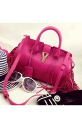 Fake YSL Fringed bag 40992 Rose HV00157bz90