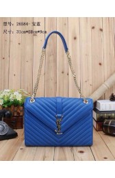 Fake Yves Saint Laurent hot style shoulder bag 26584 blue HV03534kw88