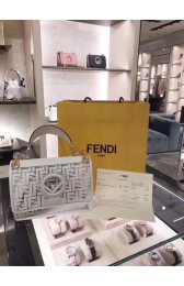 Fashion Fendi KAN I F PU tote bag 8BT284A white HV00726wc24