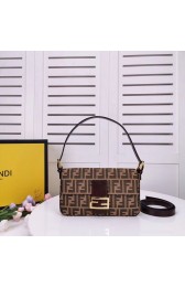 FENDI BAGUETTE fabric bag 8BR011 Coffee HV04302Bw85