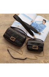 FENDI BAGUETTE Mini Shoulder Bag 8BS017 black HV07886ff76