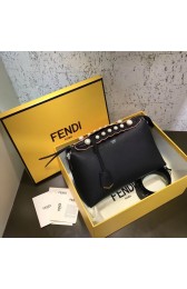 Fendi BY THE WAY REGULAR leather Boston bag 8BL124A black HV00623hk64