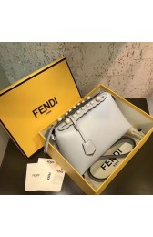 Fendi BY THE WAY REGULAR leather Boston bag 8BL124A white HV01705Cw85