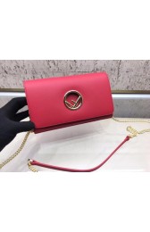 Fendi KANI original Calf leather Shoulder Bag 3326 red HV07971bW68