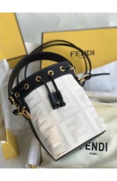 FENDI MON TRESOR Mini bag in beige canvas 8BS010 HV05556jf20