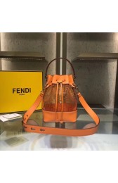 Fendi MON TRESOR PU Mini Handbag 8BS010 brown HV00363fH28