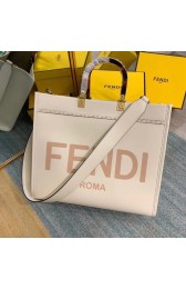 FENDI SUNSHINE MEDIUM beige leather shopper 8BH386A HV10069ki86