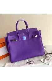 Hermes Birkin Bag Original Leather 35CM 17825 purple HV10179Sy67